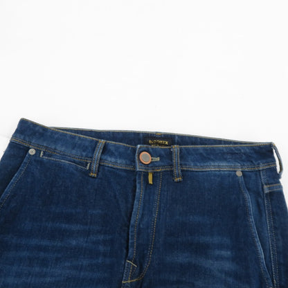 INCOTEX | インコテックス Slim Fit ヴィンテージウォッシュスリムテーパードストレッチデニム デニムパンツ BDPS0004 ブルー サイズ：33【瀬戸大橋店】