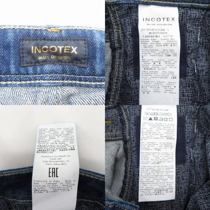 INCOTEX | インコテックス Slim Fit ヴィンテージウォッシュスリムテーパードストレッチデニム デニムパンツ BDPS0004 ブルー サイズ：33【瀬戸大橋店】