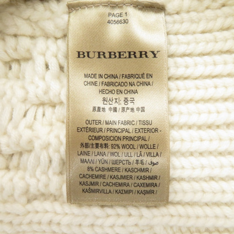 BURBERRY London England | バーバリーロンドンイングランド カシミヤ混ケーブルニット ニット アイボリー サイズ：L【瀬戸大橋店】
