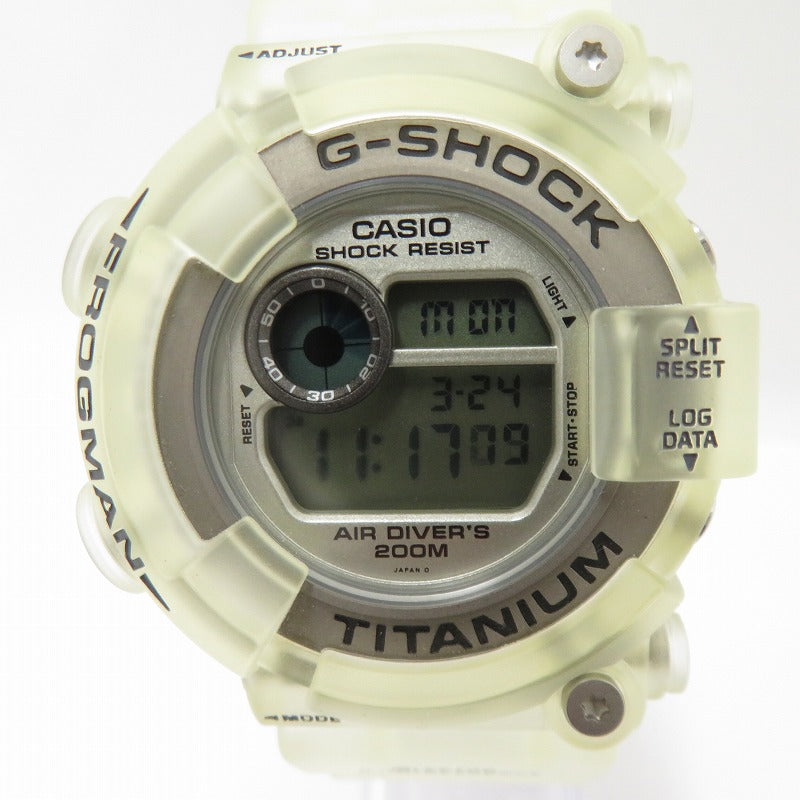 G-SHOCK | ジーショック FROGMAN スケルトン 腕時計 DW-8200 ベージュ【瀬戸大橋店】
