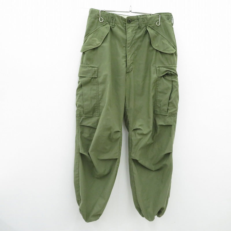 MILITARY衣料 | ミリタリーイリョウ U.S.ARMY M-65 フィールドパンツ パンツ DSA100-74-C-0084 カーキグリーン サイズ：不明【瀬戸大橋店】