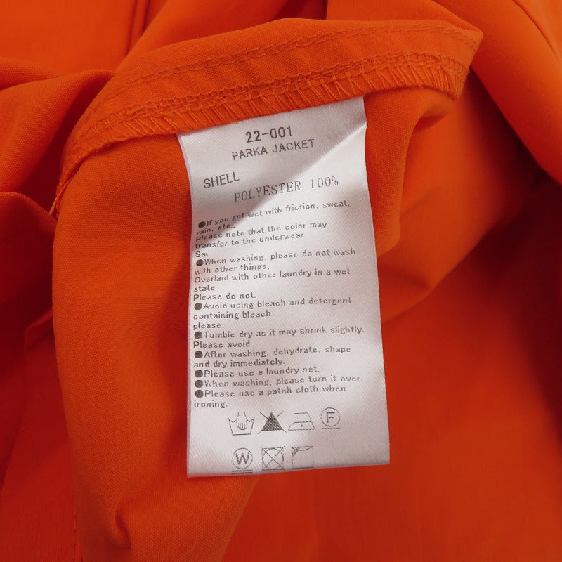 430 - FOURTHIRTY - | フォーサーティー PARKA JACKET その他アウター 22-001 オレンジ サイズ：2【瀬戸大橋店】