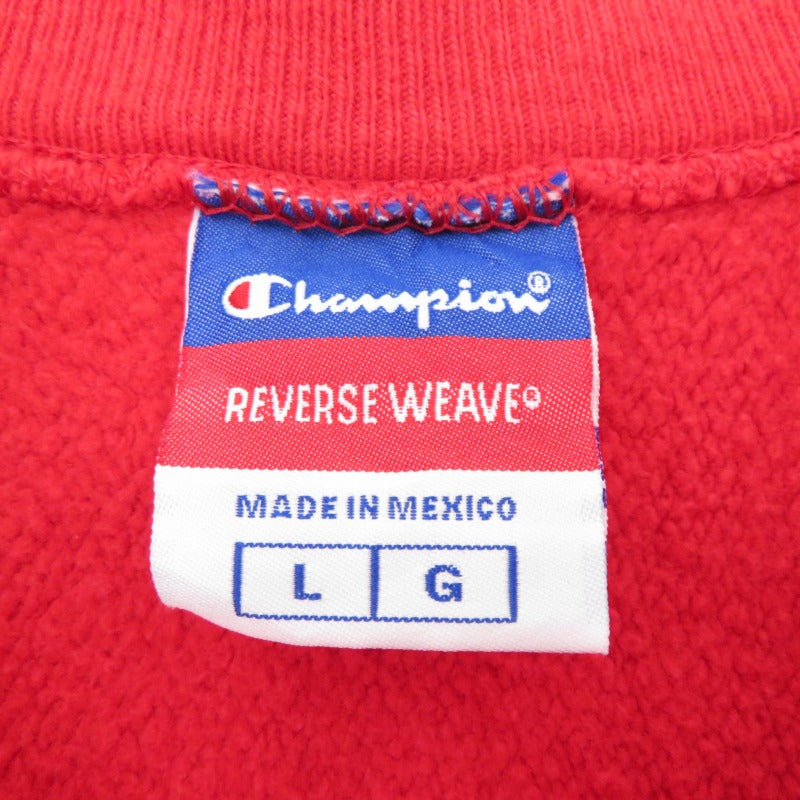 Champion | チャンピオン REVERSE WEAVE NEBRASKA スウェット レッド サイズ：L【瀬戸大橋店】