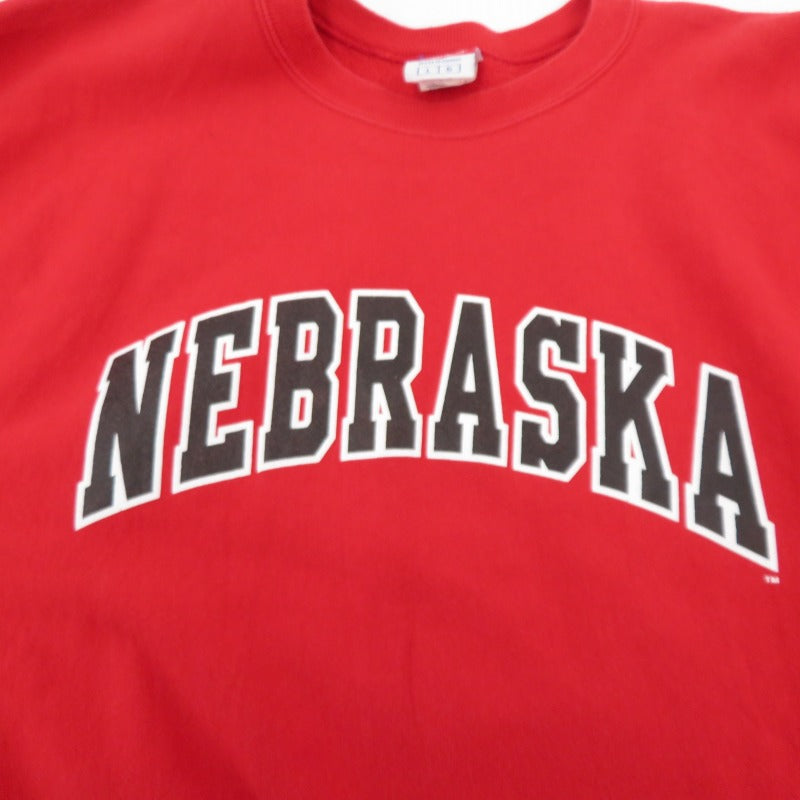 Champion | チャンピオン REVERSE WEAVE NEBRASKA スウェット レッド サイズ：L【瀬戸大橋店】