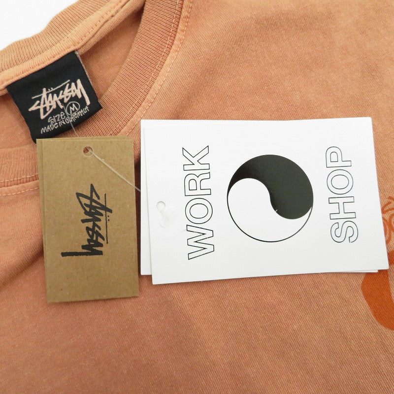 STUSSY | ステューシー Our Legacy Work Shop Surf Skull Tee 半袖Ｔシャツ 3903784 オレンジ サイズ：M【瀬戸大橋店】