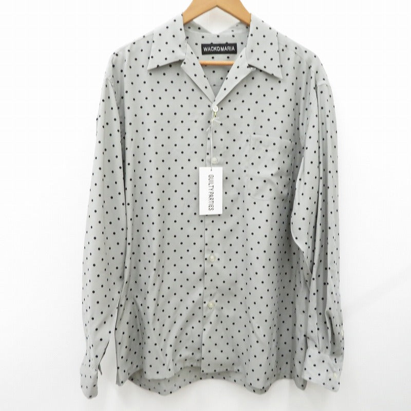 WACKOMARIA | ワコマリア DOTS HAWAIIAN SHIRT その他トップス 25SS-WMS-HI01 グレー サイズ：XL【瀬戸大橋店】
