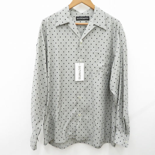 WACKOMARIA | ワコマリア DOTS HAWAIIAN SHIRT その他トップス 25SS-WMS-HI01 グレー サイズ：XL【瀬戸大橋店】