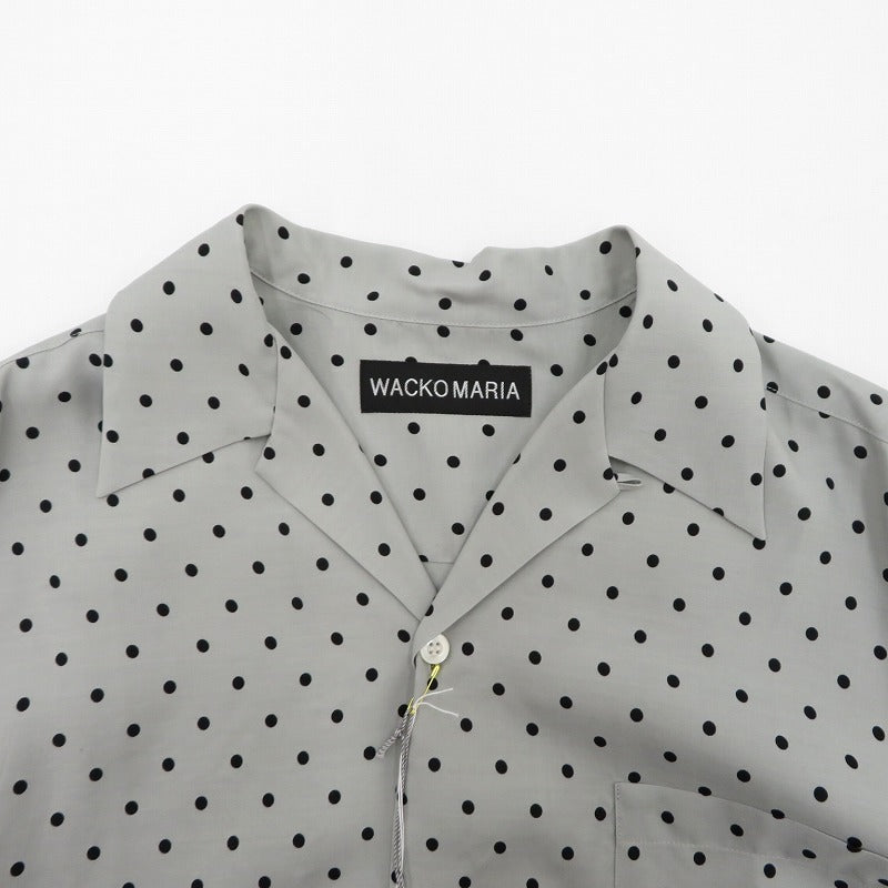 WACKOMARIA | ワコマリア DOTS HAWAIIAN SHIRT その他トップス 25SS-WMS-HI01 グレー サイズ：XL【瀬戸大橋店】