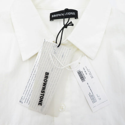 Brownstone/PANELED BUTTON DOWN SHIRT 長袖シャツ 1114010100312 ホワイト サイズ：M【瀬戸大橋店】