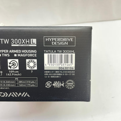 【フィッシング/釣り/釣具/リール】 【ベイトリール/左ハンドル】Daiwa | ダイワ 21タトゥーラTW300XHL 00630106【瀬戸大橋店】