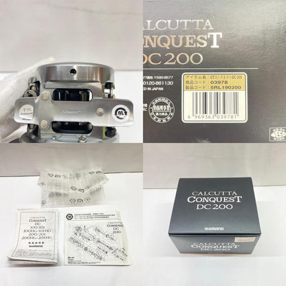 【フィッシング/釣り/釣具/リール】 【ベイトリール/右ハンドル】SHIMANO | シマノ 19カルカッタコンクエストDC200 03978【瀬戸大橋店】