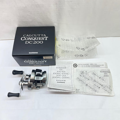 【フィッシング/釣り/釣具/リール】 【ベイトリール/右ハンドル】SHIMANO | シマノ 19カルカッタコンクエストDC200 03978【瀬戸大橋店】