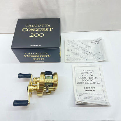 【フィッシング/釣り/釣具/リール】 【ベイトリール/右ハンドル】SHIMANO | シマノ 21カルカッタコンクエスト200 04234【瀬戸大橋店】