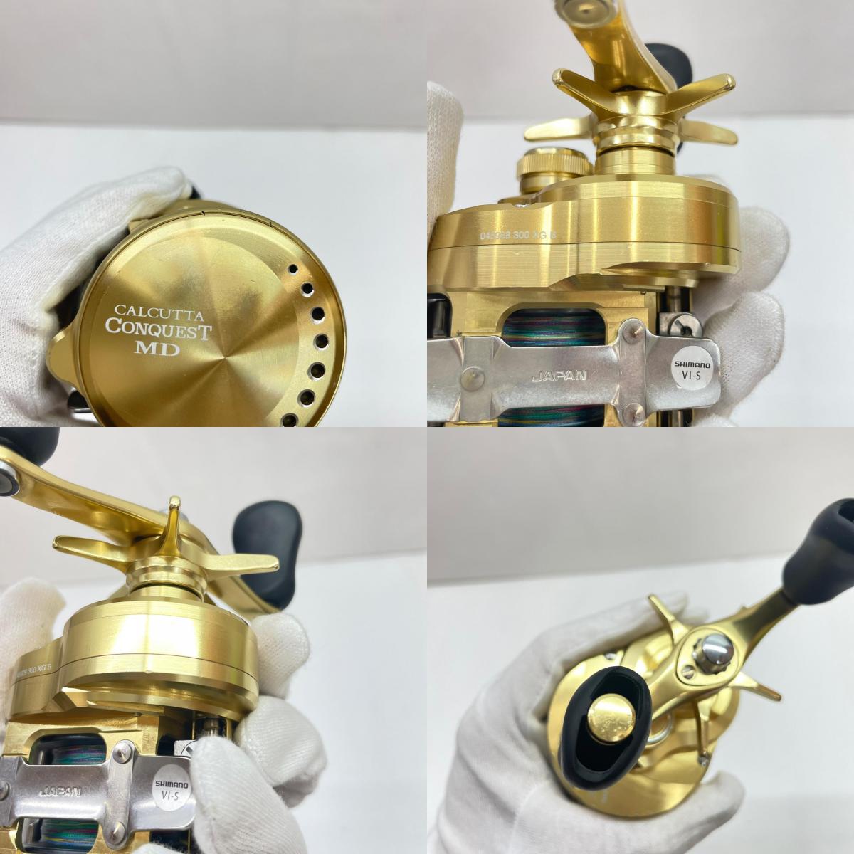 【フィッシング/釣り/釣具/リール】 【ベイトリール/右ハンドル】SHIMANO | シマノ 23カルカッタコンクエストMD300XG 045928 ※タバコ臭 大【瀬戸大橋店】