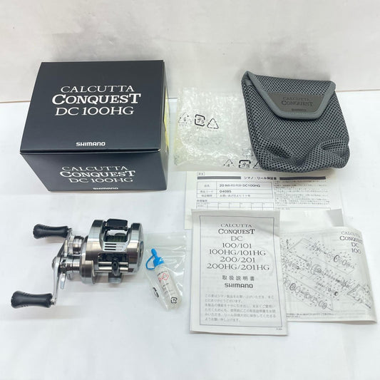 【フィッシング/釣り/釣具/リール】 【ベイトリール/右ハンドル】SHIMANO | シマノ 20カルカッタコンクエストDC100HG 04085【瀬戸大橋店】
