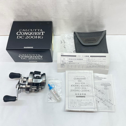 【フィッシング/釣り/釣具/リール】 【ベイトリール/右ハンドル】SHIMANO | シマノ 20カルカッタコンクエストDC200HG 04039【瀬戸大橋店】