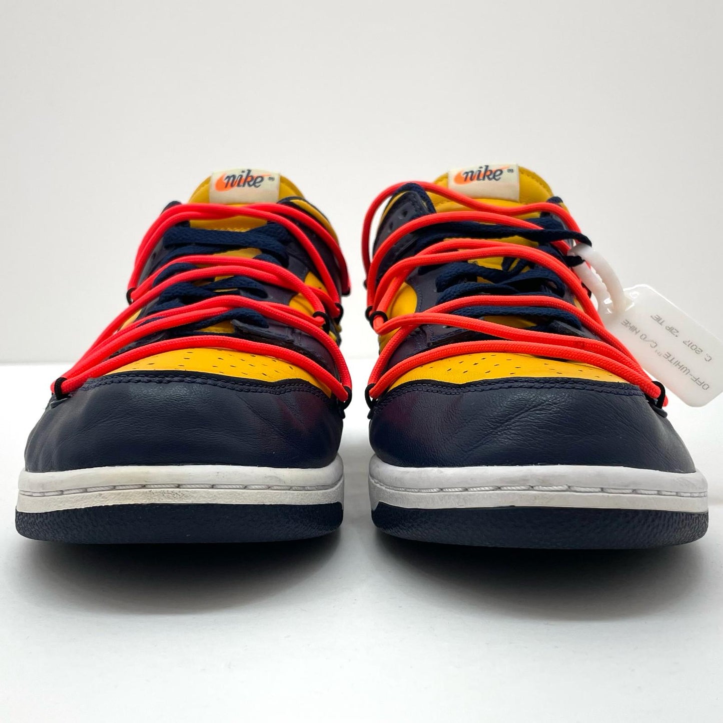 NIKE | ナイキ DUNK LOW LTHR/OW スニーカー CT0856-700 イエロー×ネイビー 29cm【尾張小牧店】