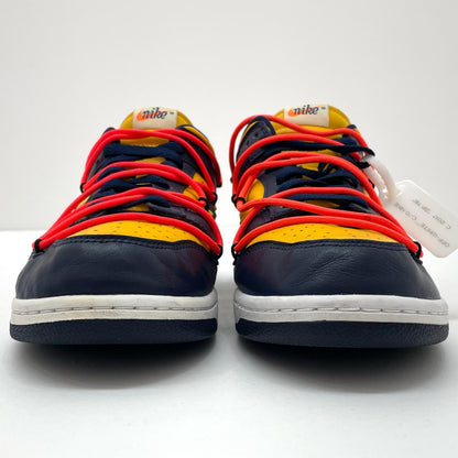 NIKE | ナイキ DUNK LOW LTHR/OW スニーカー CT0856-700 イエロー×ネイビー 29cm【尾張小牧店】
