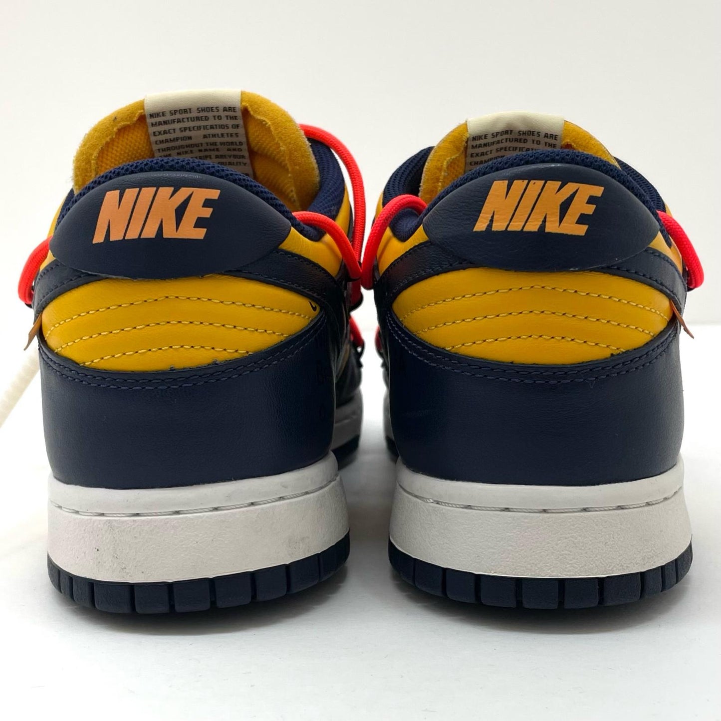 NIKE | ナイキ DUNK LOW LTHR/OW スニーカー CT0856-700 イエロー×ネイビー 29cm【尾張小牧店】