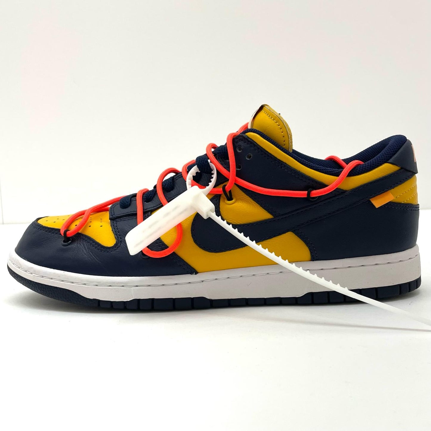 NIKE | ナイキ DUNK LOW LTHR/OW スニーカー CT0856-700 イエロー×ネイビー 29cm【尾張小牧店】