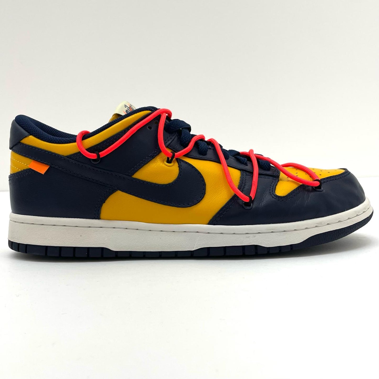 NIKE | ナイキ DUNK LOW LTHR/OW スニーカー CT0856-700 イエロー×ネイビー 29cm【尾張小牧店】