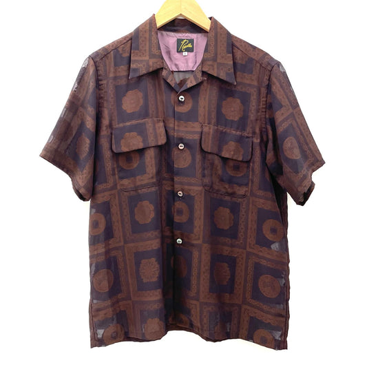 Needles | ニードルス S/S Classic Shirt 半袖シャツ MR135 ブラウン サイズ：S【尾張小牧店】
