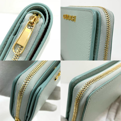 GUCCI | グッチ 二つ折り財布 ペールグリーン【尾張小牧店】
