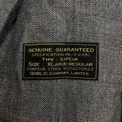 【中古】SAPEur | サプール　名古屋限定 Limited Edition Releases DRYWASH デニムジャケット A0023-515 ネイビー サイズ：XL【尾張小牧店】