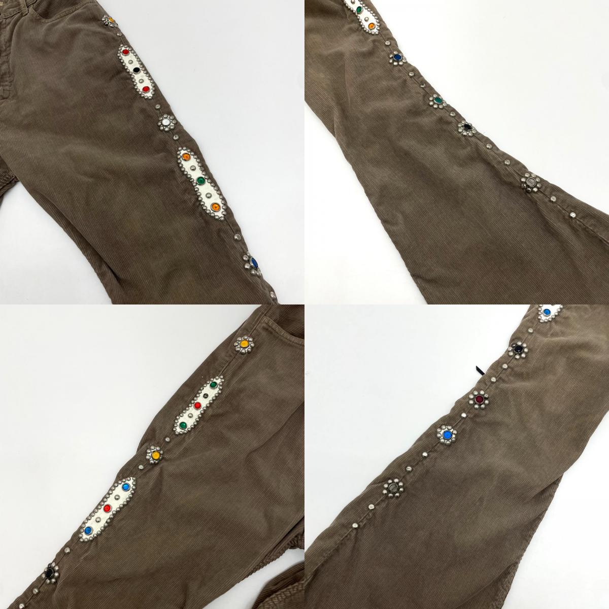 【中古】KAPITAL | キャピタル STUDS FLEA CORDUROY PANTS コーデュロイパンツ ブラウン サイズ：S【尾張小牧店】