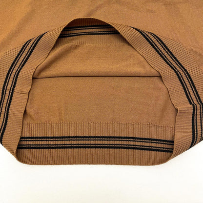 SUGARHILL | シュガーヒル ZIP-UP LINE KNIT POLO SHIRT ポロシャツ 2441000602 ブラウン サイズ：3【尾張小牧店】