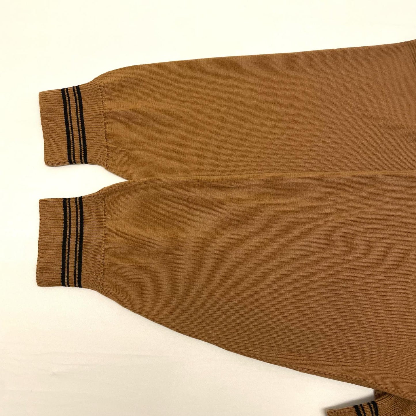 SUGARHILL | シュガーヒル ZIP-UP LINE KNIT POLO SHIRT ポロシャツ 2441000602 ブラウン サイズ：3【尾張小牧店】