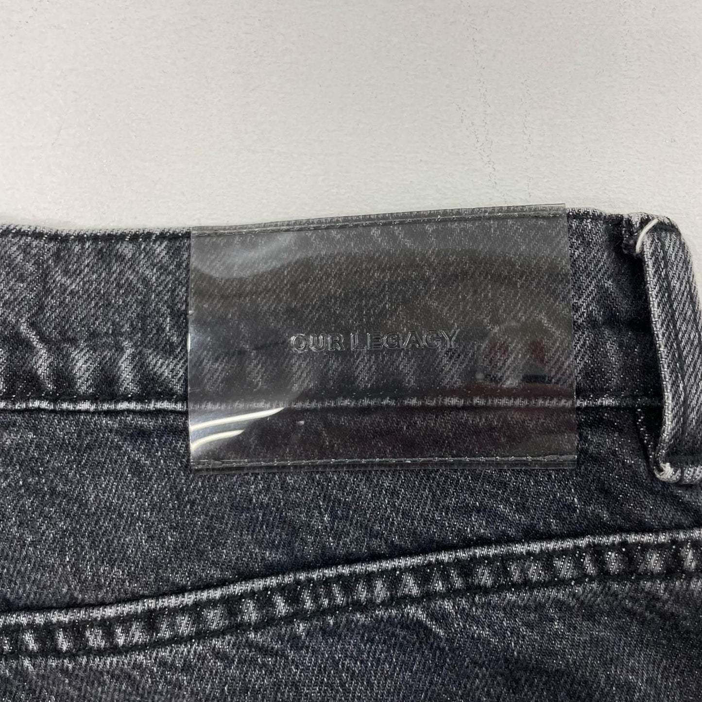 Our Legacy | アワーレガシー THIRD CUT SCHMETTERLING PATCH DENIM デニムパンツ ブラック サイズ：28【尾張小牧店】