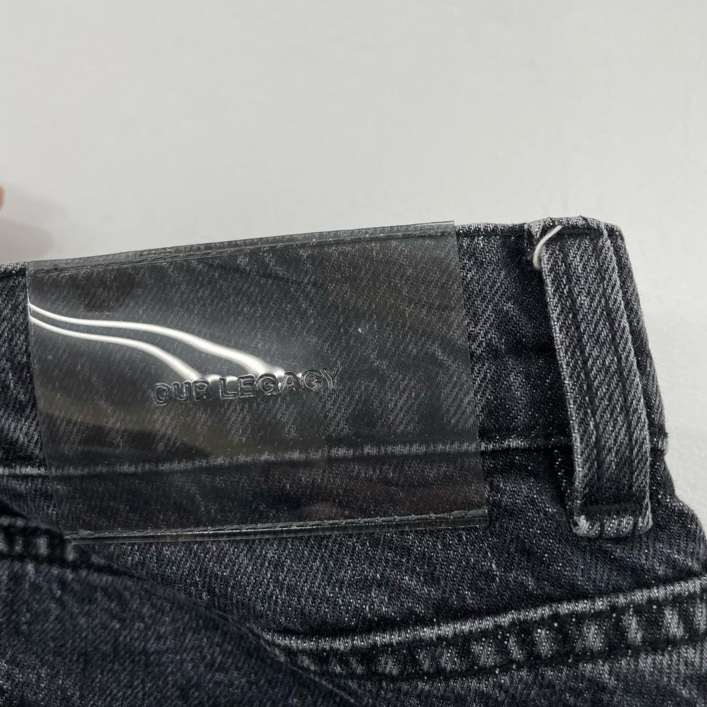Our Legacy | アワーレガシー THIRD CUT SCHMETTERLING PATCH DENIM デニムパンツ ブラック サイズ：28【尾張小牧店】