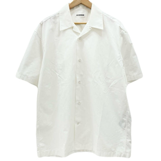 JIL SANDER | ジルサンダー オーガニックコットンポプリンシャツ 半袖シャツ J22DL0112 ホワイト サイズ：38【尾張小牧店】