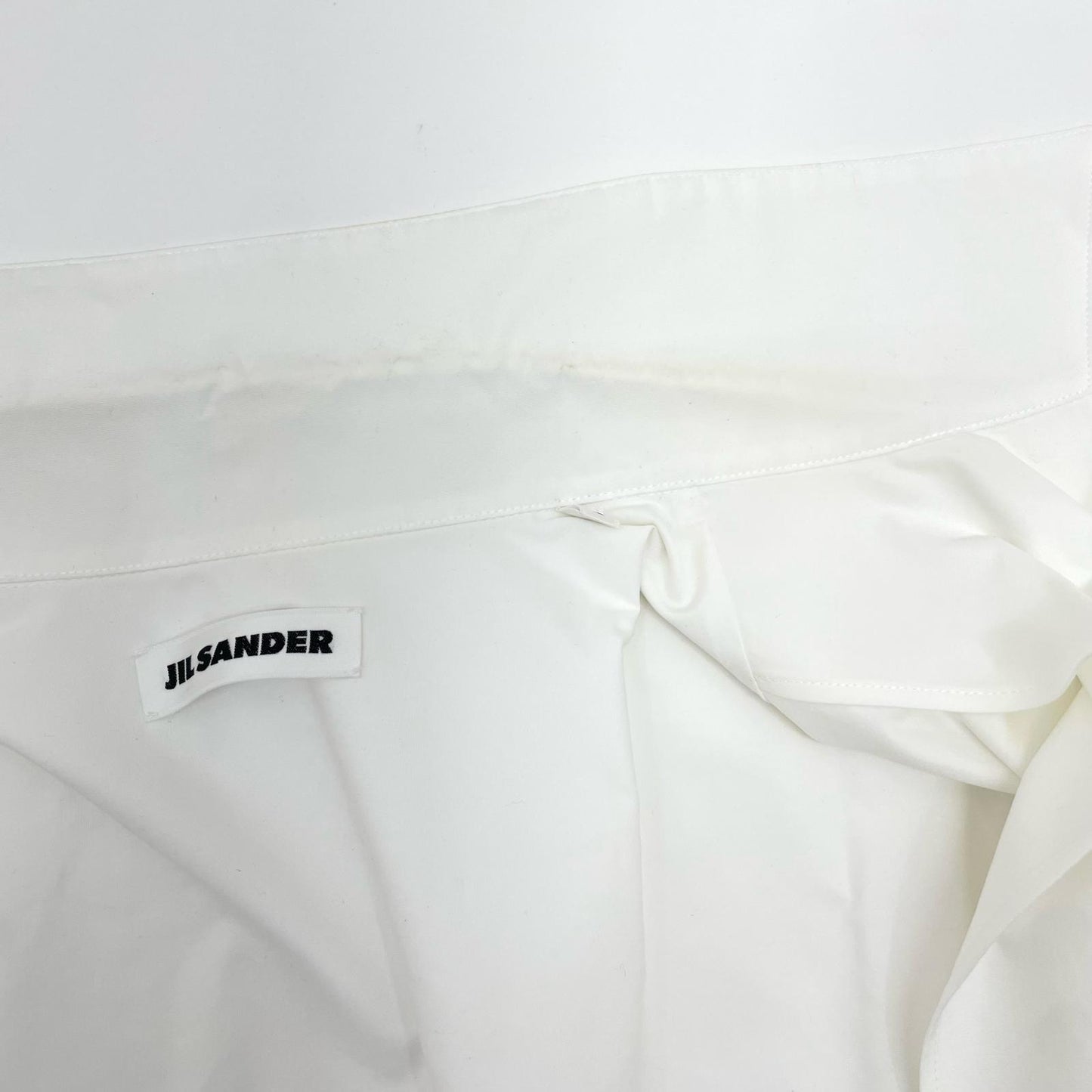 JIL SANDER | ジルサンダー オーガニックコットンポプリンシャツ 半袖シャツ J22DL0112 ホワイト サイズ：38【尾張小牧店】