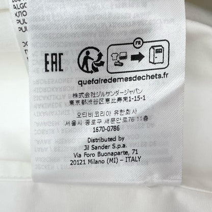 JIL SANDER | ジルサンダー オーガニックコットンポプリンシャツ 半袖シャツ J22DL0112 ホワイト サイズ：38【尾張小牧店】