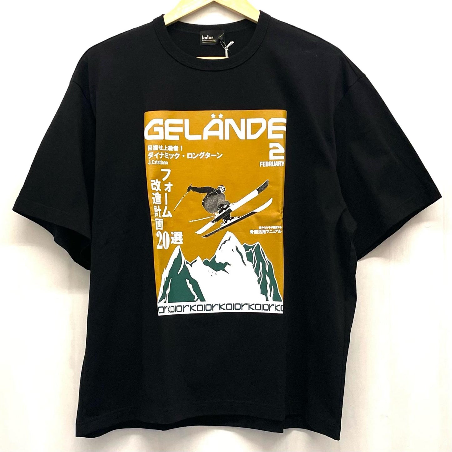 kolor | カラー 半袖Ｔシャツ 24SCM-T08205 ブラック サイズ：3【尾張小牧店】