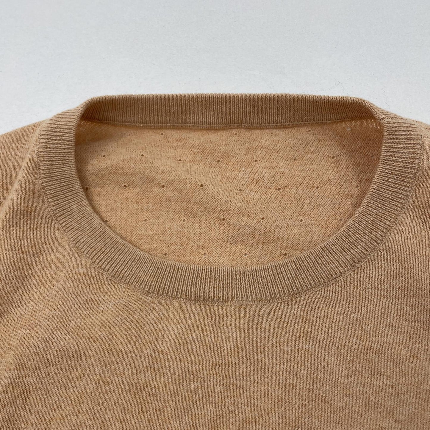 PHINGERIN | フィンガリン STROKE KNIT TEE MESH S/S 半袖Ｔシャツ PD-241-KN-041 ベージュ サイズ：XL【尾張小牧店】