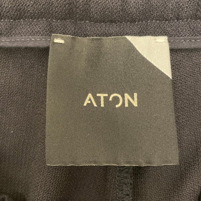 ATON | エイトン WOOL CARAMEL PIQUET EASY TAPERED PANTS パンツ ネイビー サイズ：2【尾張小牧店】