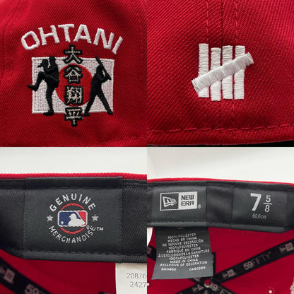 NEW ERA | ニューエラ 7 5/8 (60.6cm) UNDEFEATED 大谷翔平 キャップ レッド【尾張小牧店】