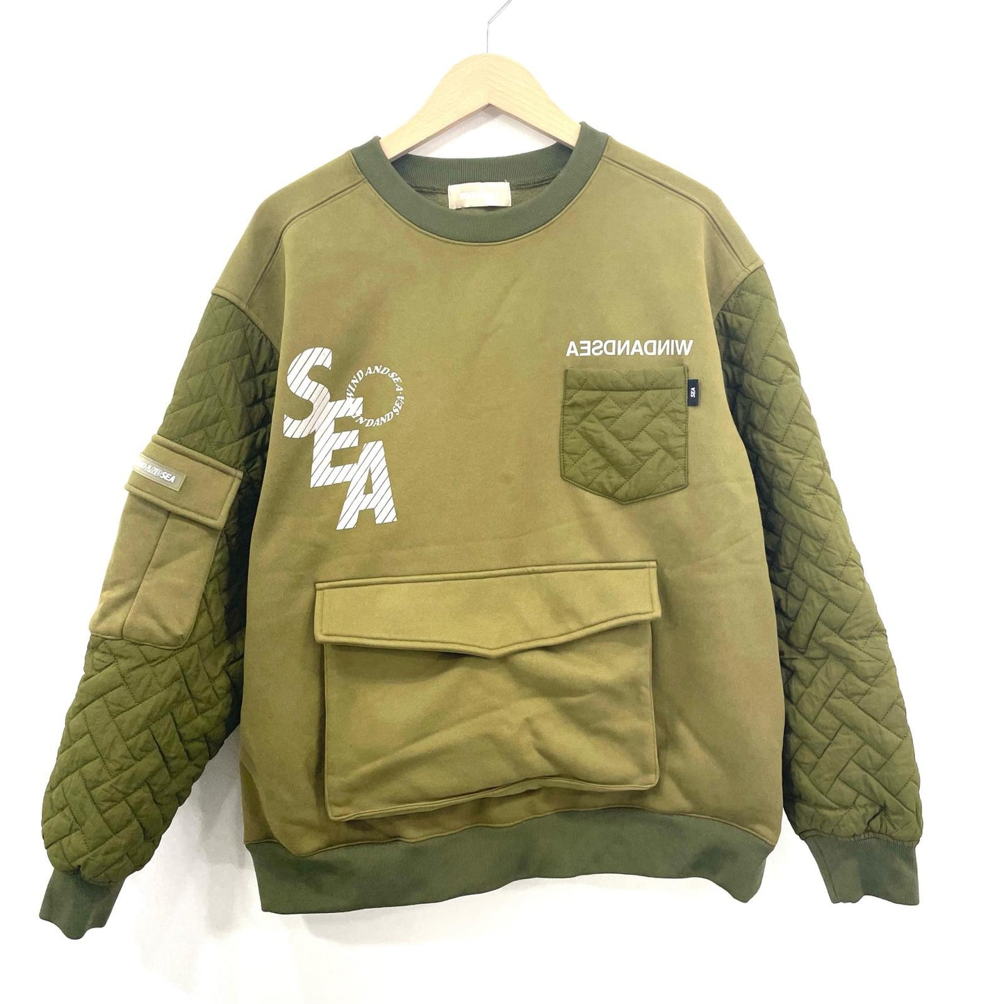 WIND AND SEA | ウィンダンシーウインダンシー スウェット カーキ サイズ：M【尾張小牧店】