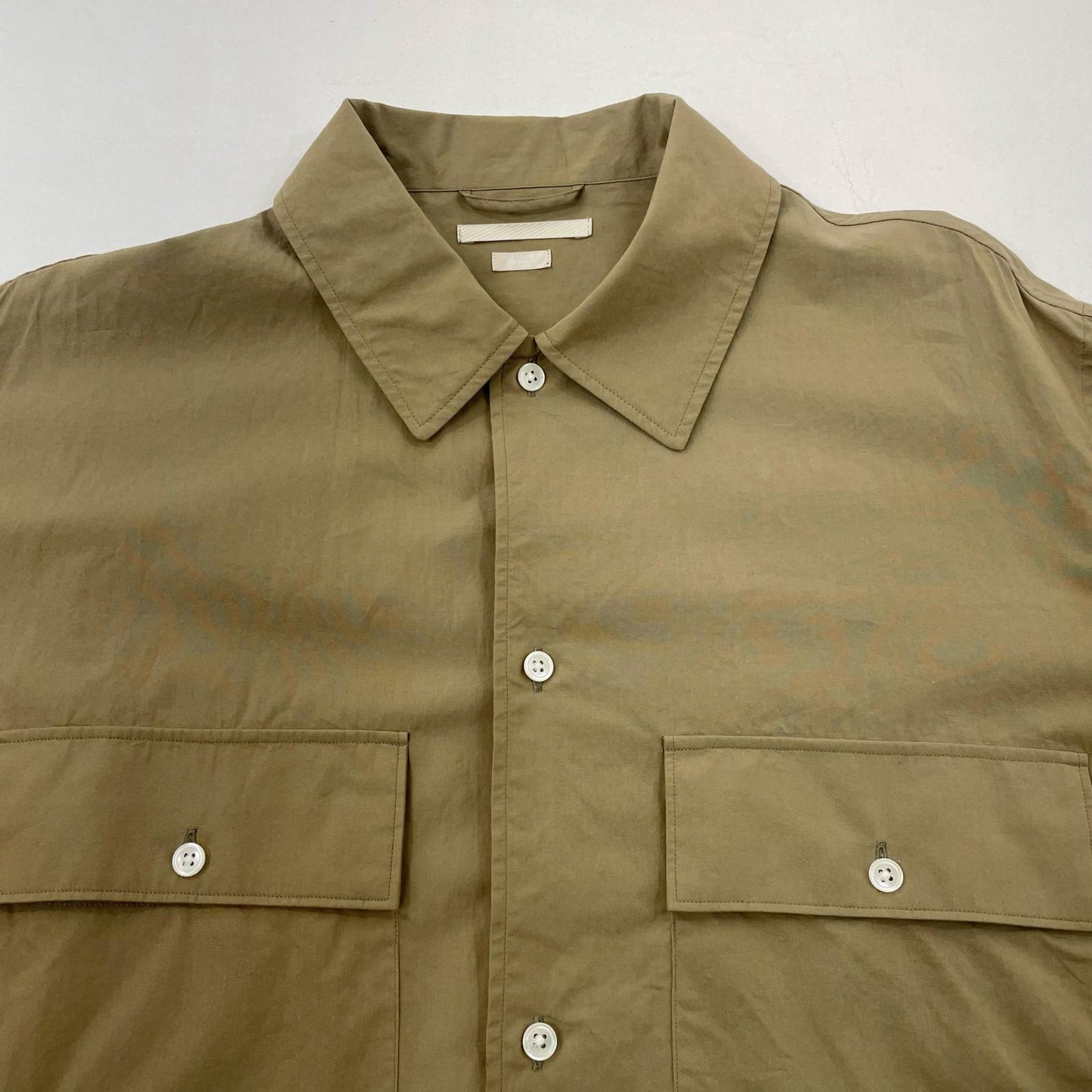 blurhms | ブラームス Chambray Military Shirt 長袖シャツ BHS24F033 ベージュ サイズ：2【尾張小牧店】