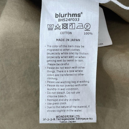 blurhms | ブラームス Chambray Military Shirt 長袖シャツ BHS24F033 ベージュ サイズ：2【尾張小牧店】