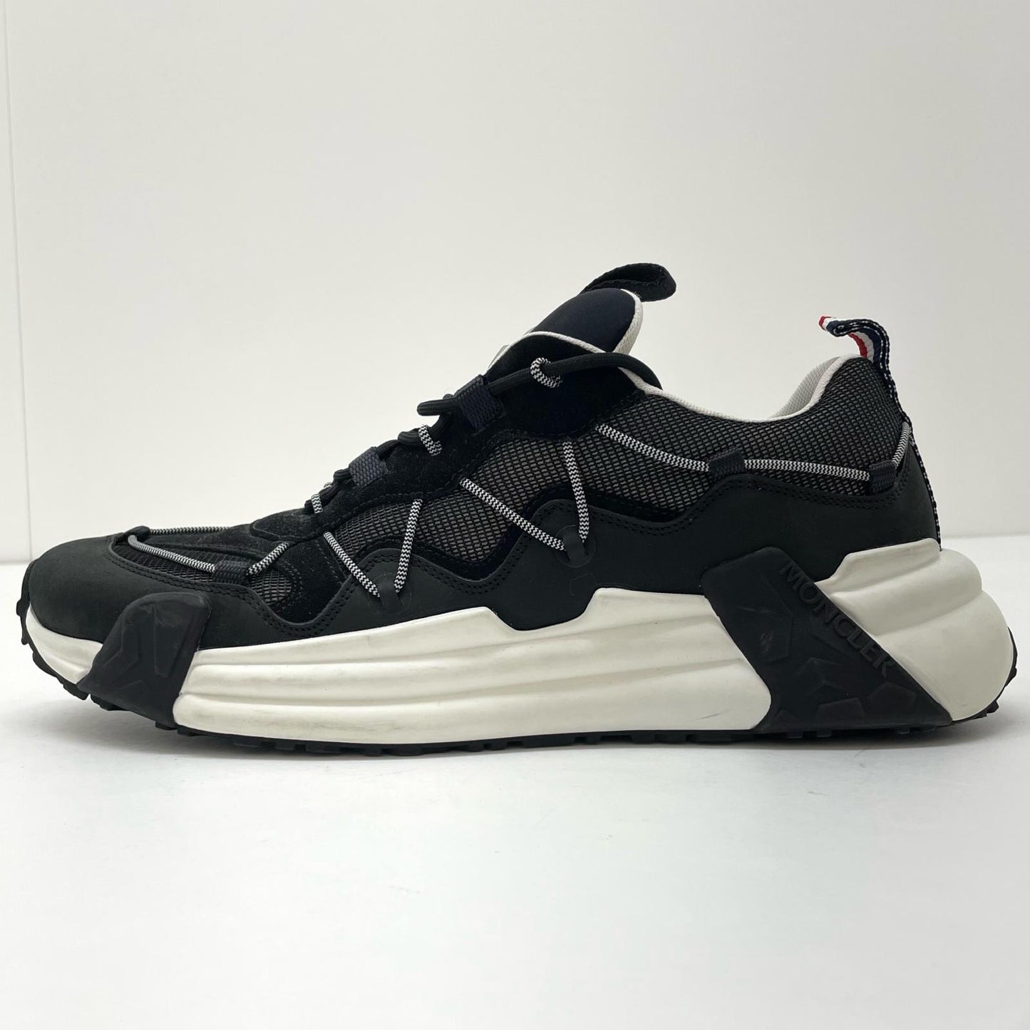 MONCLER | モンクレール Compassor ヌバックレザー&スエード スニーカー ブラック