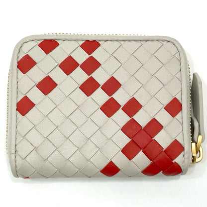 BOTTEGA VENETA | ボッテガヴェネタ イントレチャート コインケース ホワイト×レッド【尾張小牧店】
