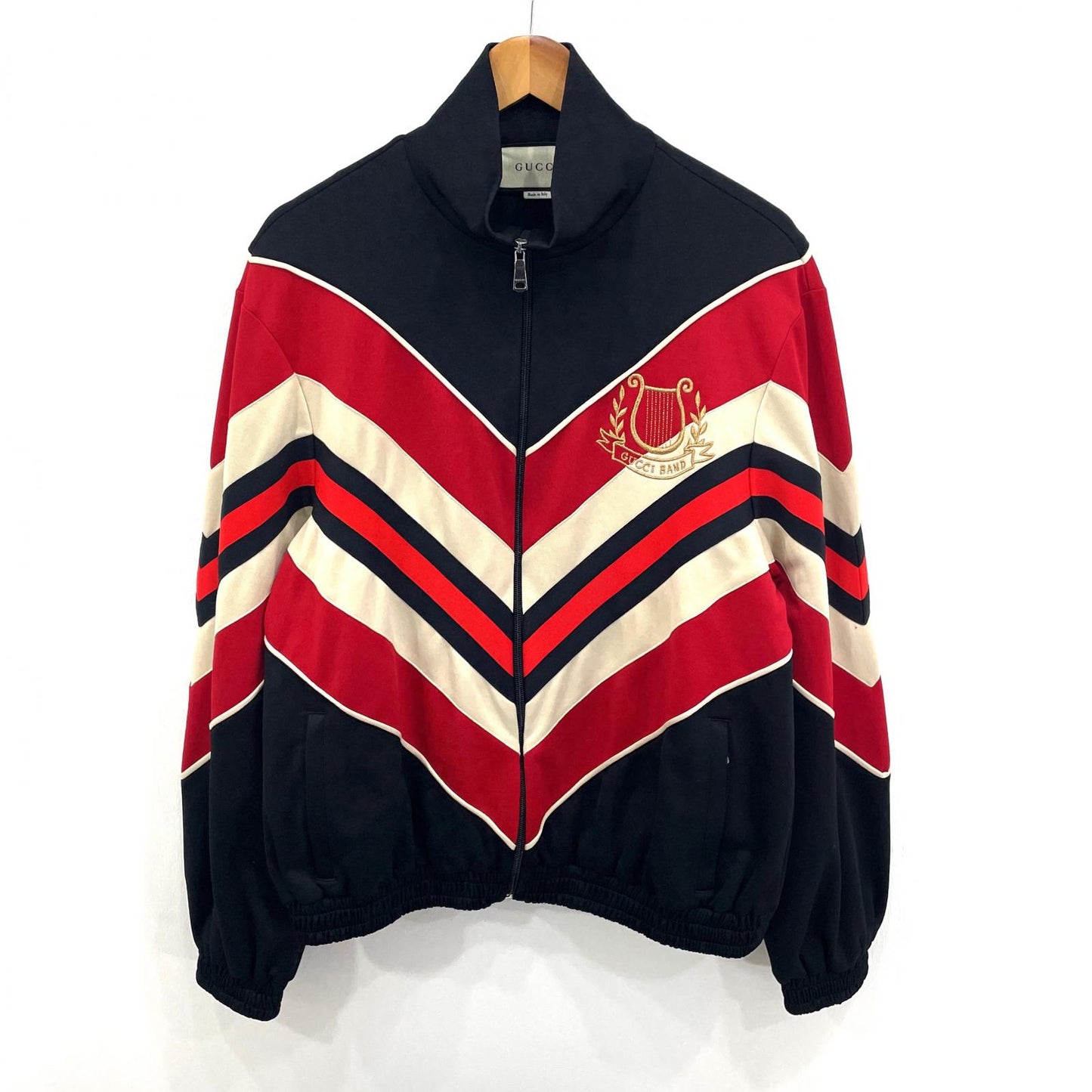 GUCCI | グッチ Chevron Track Jacket ジャージ 575762 ブラック サイズ：S【尾張小牧店】