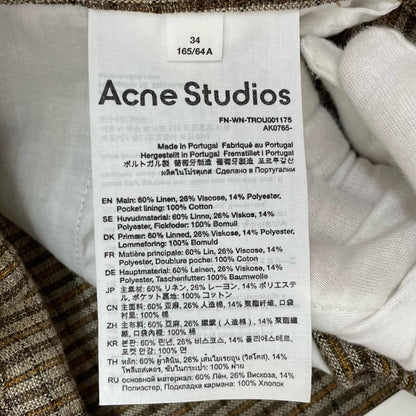 ACNE STUDIOS | アクネストゥディオズ パンツ AK0765 ブラウンなど サイズ：34【尾張小牧店】