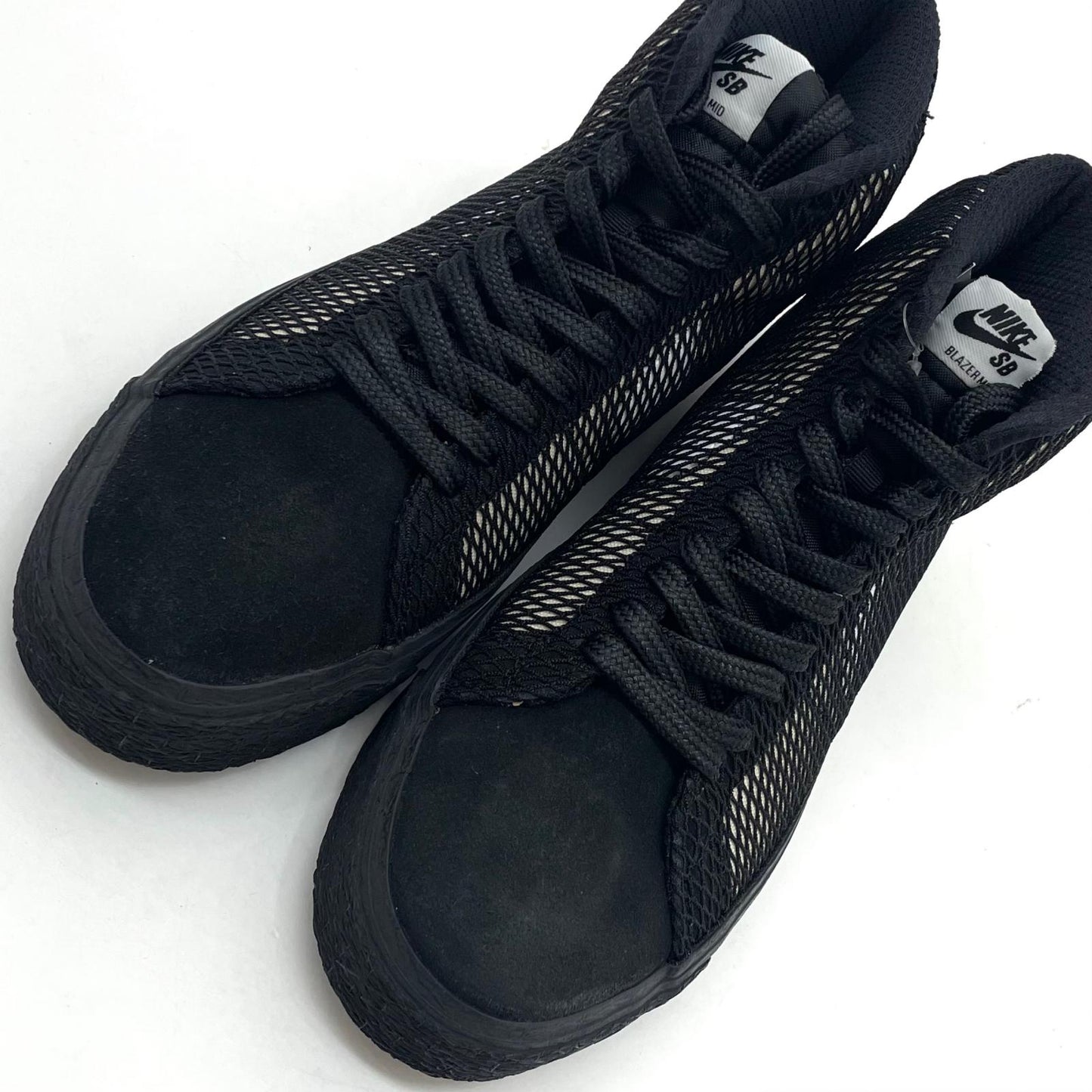 【中古】NIKE | ナイキ SB ZOOM BLAZER MID PRM "White/Black"　ズーム ブレーザー ミッド プレミアム "ホワイト/ブラック"　スニーカー 靴　FN6038-100 ブラック 26cm【尾張小牧店】