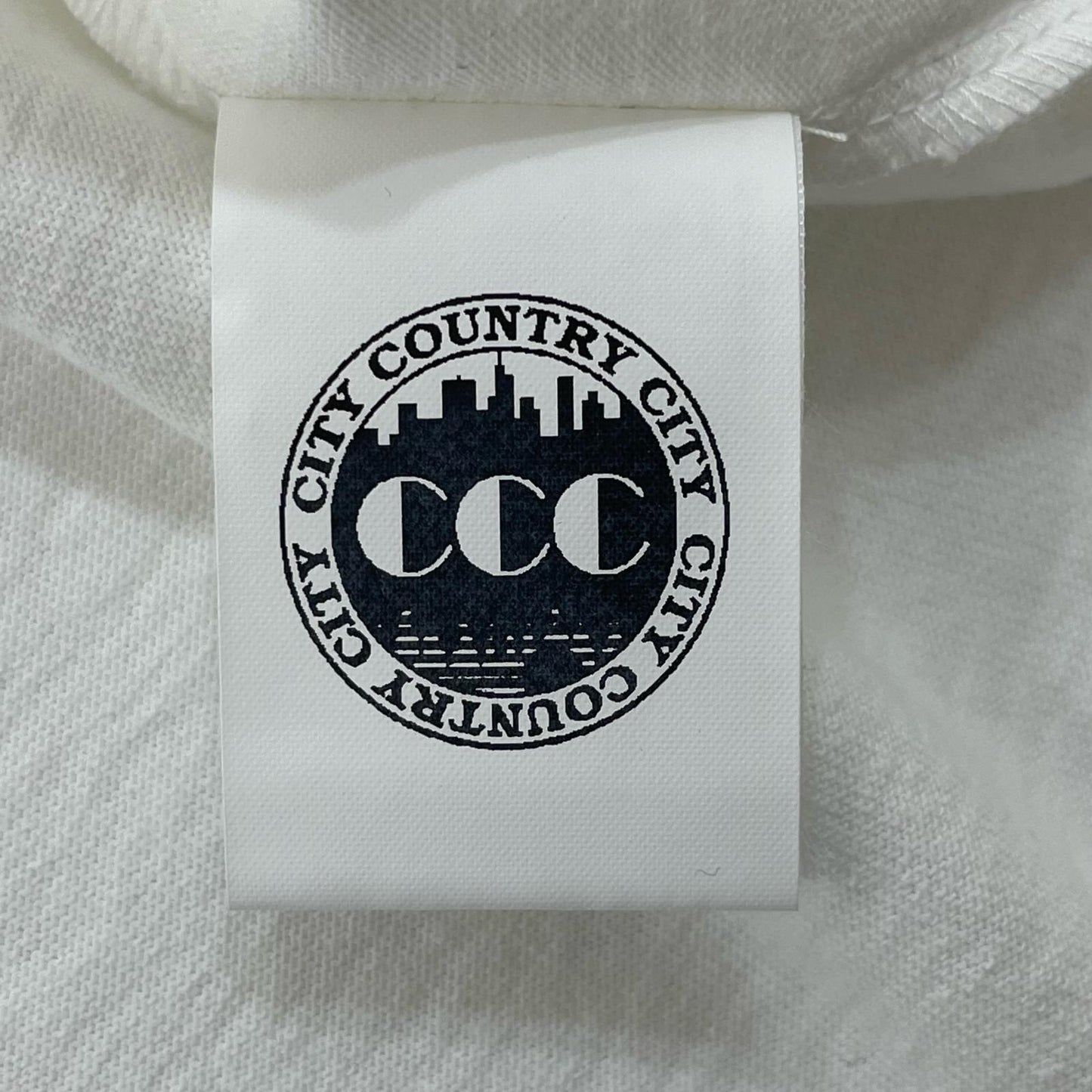 EMBROIDERED LOGO COTTON L/S T -SHIRT 長袖Ｔシャツ CCC-243T009 ホワイト サイズ：XL【尾張小牧店】