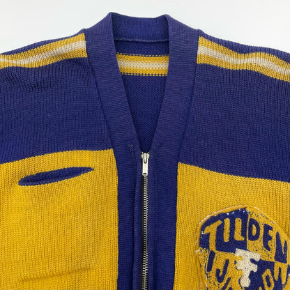 VINTAGE | ビンテージ カーディガン ブルー系×イエロー【尾張小牧店】